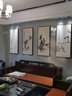 尚錦美舍 新中式客廳裝飾畫(huà)沙發(fā)背景墻水墨花鳥(niǎo)書(shū)房茶室四聯(lián)掛畫(huà)玄關(guān) 四聯(lián)組合 50*110cm（啞光黑環(huán)保PS框） 曬單實(shí)拍圖