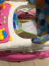 哈比克婴儿学步车宝宝手推车多功能防侧翻7-18个月婴幼儿童男女助步车 可爱粉+短推把+音乐盒 实拍图