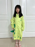 smally兒童雨衣女童幼兒園寶寶全身防水雨衣卡通恐龍雨衣男童小學(xué)生雨披 果綠動(dòng)感恐龍 L（建議身高105-115cm） 曬單實(shí)拍圖