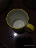 CEROUKY 马克杯水杯咖啡杯子公司广告礼品陶瓷杯DIY茶杯可印照片定制LOGO 边彩黄色 1个 350ml 实拍图