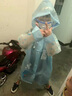 CTRLEND兒童雨衣男女童小學(xué)生雨披帶書包位小孩戶外防水大童幼兒園連體 謐藍(lán)恐龍-加厚16絲【帶書包位透明大帽檐+收納袋】 XL碼（建議身高115-130cm） 曬單實(shí)拍圖