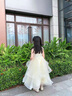 小咔衣濃女童公主裙花童蓬蓬紗兒童高端晚禮服女孩小主持人鋼琴演奏演出服 1587A1香檳色短袖 120cm(120cm) 曬單實拍圖