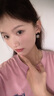 迪后（Dirholl）品牌耳環(huán)女氣質(zhì)耳釘小眾復(fù)古耳飾品七夕情人節(jié)生日禮物送女友老婆 耳釘款+精美玫瑰禮盒 曬單實(shí)拍圖