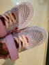ABC KIDS女童鞋新款网面透气儿童休闲运动跑鞋3-15岁中小童旋转钮扣运动鞋 粉色单网 32码 实拍图