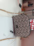 Cuud包包女包老花鏈條斜挎貝殼包PVC洋氣小包包女單肩生日禮物送女友 2B  大號 曬單實(shí)拍圖