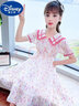G.duck網(wǎng)紅女童夏裝連衣裙洋氣中童大童雪紡夏季兒童裝公主裙子十歲女孩 粉色 X21200 170 建議15歲 曬單實(shí)拍圖