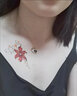 暢印 彼岸花曼珠沙華紋身貼防水性感仿真小清新可愛鎖骨少女貼遮擋貼 彼岸花A款(30張不重復(fù)) 曬單實(shí)拍圖