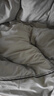 南極人被子冬天加厚保暖春秋被芯純色棉被單雙人羽絲絨學(xué)生宿舍冬季被褥 淺灰+深灰(親膚被套+被芯) 180x220cm（8斤）冬被 曬單實(shí)拍圖