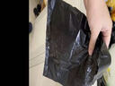 萬(wàn)樂(lè )達黑色手提塑料袋 垃圾袋超市購物袋背心馬甲袋打包方便袋收納袋 黑色普通款（100個(gè)裝） 寬22*高35 曬單實(shí)拍圖