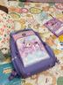 卡拉羊新款小學(xué)生書(shū)包男女生1-2-3-4年級減負護脊雙肩包潮校園英倫風(fēng) CX2143款—葡萄紫 曬單實(shí)拍圖