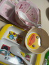 五和（WUHE）HelloKitty凱蒂貓兒童餐具寶寶餐盤(pán)分格水杯嬰兒輔食碗兒童餐盤(pán)碗 凱蒂貓四件套A 曬單實(shí)拍圖
