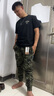 后琤美式迷彩工裝褲男寬松束腳休閑褲男士小腳褲男生春季傘兵戰術(shù)褲子 迷彩軍綠色 31（130-140斤） 曬單實(shí)拍圖