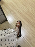TOD'S官方女士皮革厚底增高扣帶涼鞋休閑舒適簡約單鞋女鞋 黑色 37 曬單實拍圖