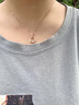 詩(shī)華珠寶18K玫瑰金裙子鉆石項(xiàng)鏈靈動(dòng)鉆石吊墜彩金瑣骨鏈真鉆送女友禮物 小號(hào)玫瑰金 共13.6分鉆石含鏈 曬單實(shí)拍圖