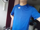 迪卡侬情侣速干运动T恤男短袖女轻薄透气半袖ODT12193438男款耀眼蓝XL 实拍图
