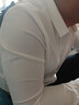 花花公子襯衫男大碼修身職業(yè)男上班商務(wù)正襯衣免燙半袖純白短袖上衣 白色短袖 XL 曬單實(shí)拍圖