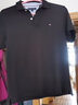 TOMMY HILFIGER湯米 希爾費(fèi)格 男款POLO衫 純色簡(jiǎn)約男士Polo短袖 夏季新款上衣 黑色C817857318翻領(lǐng)T恤 M（建議140-160斤） 曬單實(shí)拍圖