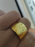 周金丞黃金戒指 足金999蛇肚光面素圈實(shí)心活口金戒指寬面情侶戒男女款 光面戒指黃金 金重22.76g 曬單實(shí)拍圖