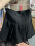 小允星 白色百褶裙女秋冬新款裙子高腰寬松顯瘦短裙垂墜感a字半身裙 黑色【常規】 L 建議107-116斤 曬單實(shí)拍圖
