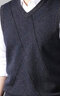 恒源祥100%羊毛背心馬甲男士V領(lǐng)加厚保暖坎肩厚款HJ184 黑灰 175/92A  曬單實(shí)拍圖