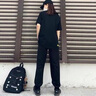 皮爾卡丹品牌休閑褲男秋冬棉質(zhì)加絨保暖棉質(zhì)針織哈倫褲寬松彈力透氣松緊帶 拉鏈口袋-黑色束腳 XL 曬單實(shí)拍圖