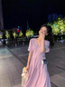 燕潯法式紫色連衣裙子女2025新款夏季小個(gè)子小眾收腰泡泡袖長(cháng)裙 圖片色 M (建議95-110斤) 曬單實(shí)拍圖