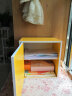 奇艺小家书柜自由组合书柜格子柜储物柜收纳小柜子组合柜落地小书柜带门 黄色单柜 实拍图