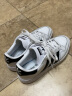 adidas TEAM COURT经典运动板鞋男女阿迪达斯官方三叶草 白/一号黑 37 实拍图