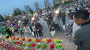 福蛋夜市擺攤燈戶外超亮led低壓接電瓶擺攤車專用12V-72V照明燈 12V接電瓶款2000W白光 標(biāo)配（無支架） 曬單實(shí)拍圖