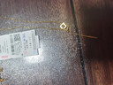 百泰首飾（BATAR JEWELLERY）生日禮物黃金項鏈女足金套鏈幾何5G小方塊Y形墜子配金項鏈 3.08g 曬單實拍圖