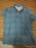 勁霸男裝 【100%棉】商務(wù)休閑格子短袖T恤男|BTBG2732 粉青 M 曬單實(shí)拍圖