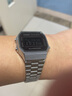 卡西歐（CASIO）Vintage系列復(fù)古方形方塊經(jīng)典小銀塊防水手表情人節(jié)禮物 小方塊A168WEM-1 曬單實拍圖