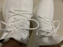 賽諾楓敘椰子鞋350莆田男鞋網(wǎng)面飛織休閑鞋情侶運動(dòng)跑步鞋子男款 全白色（真爆三杠） 41 （運動(dòng)鞋碼） 曬單實(shí)拍圖