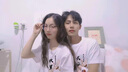 love legend情侶裝夏天季短袖t恤新款寬松潮流一男一女學(xué)生上衣套裝班服定制 胸前小圖 白色 M 男+女M 曬單實(shí)拍圖