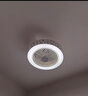 V-POWER 廣東中山風(fēng)扇燈客廳餐廳臥室吊燈吸頂帶燈吊扇燈電扇燈燈扇一體 星月款36W*2無(wú)極調(diào)光遙控 曬單實(shí)拍圖