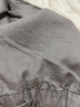 无印良品 MUJI 女式  法国亚麻 直筒裤 裤子长裤休闲裤宽版裤阔腿裤亚麻裤 烟熏绿色 S(155/62A) 实拍图