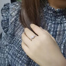 喜鉆生日禮物18K金鉆戒結婚求婚鉆石戒指一克拉效果 曬單實拍圖