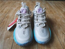李寧籃球鞋男大童青少年全城9棉花糖回彈比賽鞋 珍珠白/蝶蘭紫 35.5 曬單實(shí)拍圖