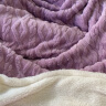 洁丽雅（Grace）塔芙绒毛毯加厚 双面暖绒毯毯子披肩午休毯 莫奈紫2*2.3M2100G 实拍图