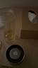 ORTOR茶水分離杯泡茶水杯玻璃杯花茶杯便攜易帶車載雙層隔熱杯子迷你杯 茶水分離杯組合(玻璃杯+白格子杯 曬單實(shí)拍圖