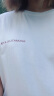 米度丽孕妇上衣夏装孕妇t恤夏季中长款短袖T恤宽松韩版打底衫 字母款-大白色 XL码 实拍图