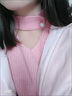 予瑾設(shè)計(jì)感小眾毛衣女2024秋冬季新款寬松韓版V領(lǐng)粉色鏤空針織衫上衣 溫柔粉 S 建議80-95斤 曬單實(shí)拍圖