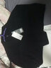 袋鼠（DAISHU）加厚純羊毛衫男翻領(lǐng)長袖秋冬中年商務(wù)針織毛衫T恤純色厚款爸爸裝 黑色 2XL (180) 曬單實(shí)拍圖