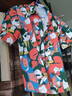 弄浪（nonglong）夏季ins夏威夷海灘花襯衫男學(xué)生短袖韓版ulzzang網(wǎng)紅襯衣男休閑潮流上衣 桔色 XL 曬單實(shí)拍圖