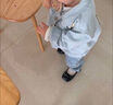 百麗（Belle）童鞋女童小蝴蝶黑皮鞋幼童寶寶鞋學(xué)步鞋春秋款兒童單鞋時(shí)尚公主鞋 黑色 24 參考腳長(cháng)147mm 曬單實(shí)拍圖