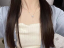?，敽Y流蘇銀項鏈女士鎖骨鏈時(shí)尚吊墜生日禮物送女朋友 蝴蝶結流蘇銀項鏈 曬單實(shí)拍圖