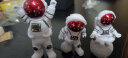 威安 创意宇航员小摆件桌面客厅电视柜儿童房布置家居装饰摆设品 中国红星空三件套（礼盒+灯带） 实拍图