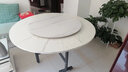 佐盛餐桌折疊餐桌仿大理石圓桌飯桌家用小戶(hù)型可移動(dòng)客廳大圓桌1.4米 曬單實(shí)拍圖