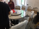 閱恒餐桌簡(jiǎn)約現(xiàn)代帶轉(zhuǎn)盤飯桌餐廳圓臺(tái)家用大理石餐桌圓形簡(jiǎn)約時(shí)尚8人6 1.35米桌80轉(zhuǎn)盤配6張椅子 曬單實(shí)拍圖