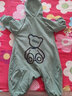 G.DUCKKIDS品牌童裝帽嬰兒衣服春秋款新生兒連體衣男女寶寶秋裝滿(mǎn)月哈衣爬服 綠色 90cm 曬單實(shí)拍圖